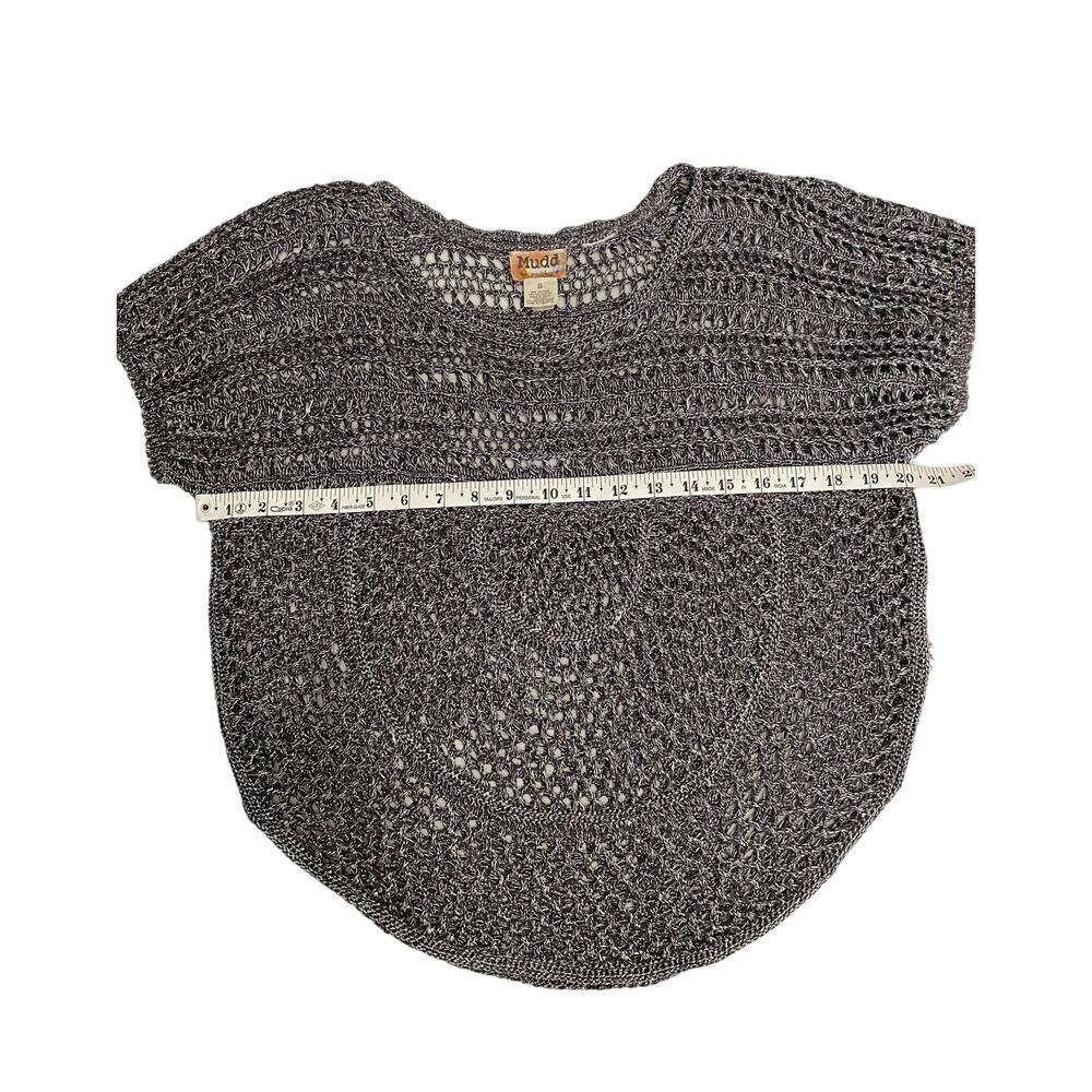 Mudd Women's Sweater Shrug Short Sleeve Size Small Gray - Picture 4 of 7